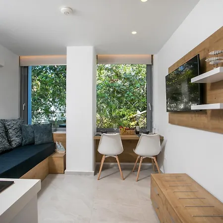 Elegant Blue Rhodes Center Apartment